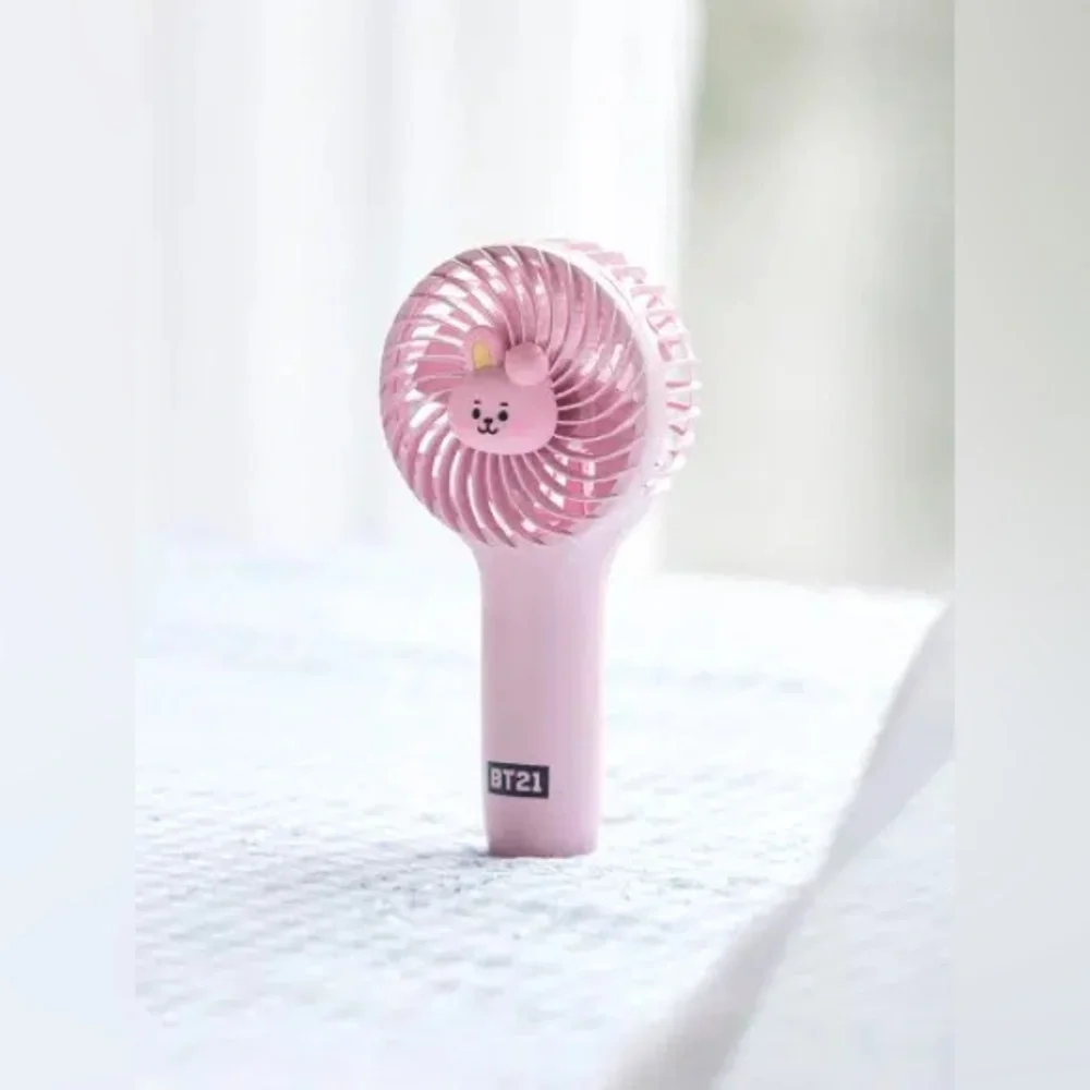Official BT21 Cooky Mini Handy Hand-Held Rechargeable Fan with Wrist Strap - Picture 3 of 14